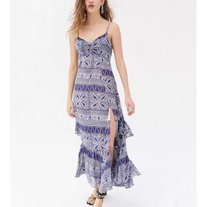 🤍 UO Sparklers Chiffon Midi Dress
